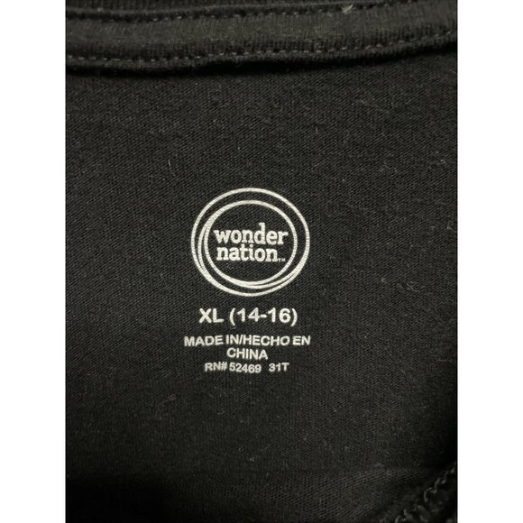 Wonder Nation Black Short Sleeve T-shirt Tee Youth Size XL (14-16) The Kickflip - Picture 4 of 6